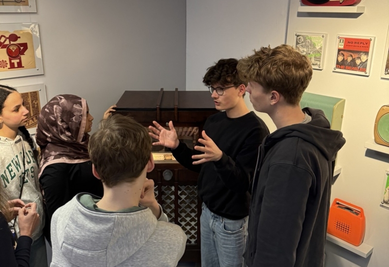 Schüler im Museum der Hamburger Energiewerke